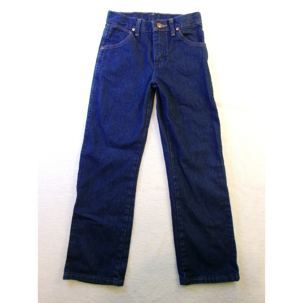 Wrangler Boys Cowboy Cut Original Fit Jeans Dark Wash 13MWZBP Size 10 Reg